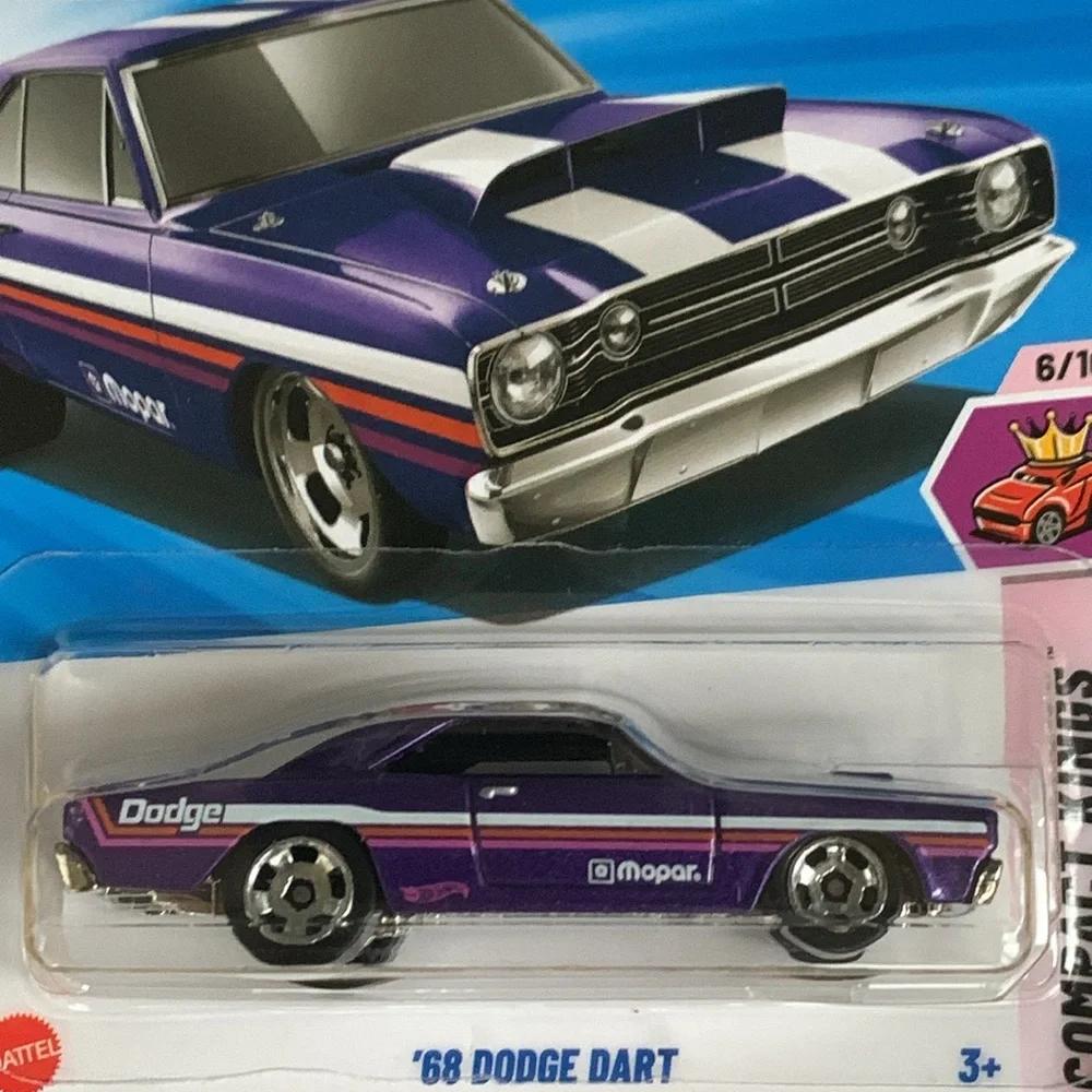 Hot Wheels 1968 Dodge Dart HotWheels 1960s 60s Purple Muscle Race Car New 2025